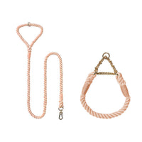 HKM-4952765 Woven Cotton Dog Leash and Collar Set in Vibrant Colors