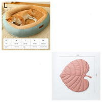 HKM-4953021 Removable Cotton Dog and Cat Bed, Washable and Warm, Multiple Sizes Available