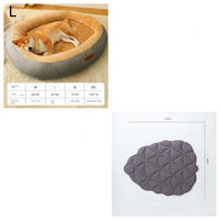 HKM-4953021 Removable Cotton Dog and Cat Bed, Washable and Warm, Multiple Sizes Available