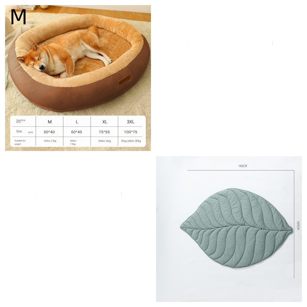 HKM-4953021 Removable Cotton Dog and Cat Bed, Washable and Warm, Multiple Sizes Available