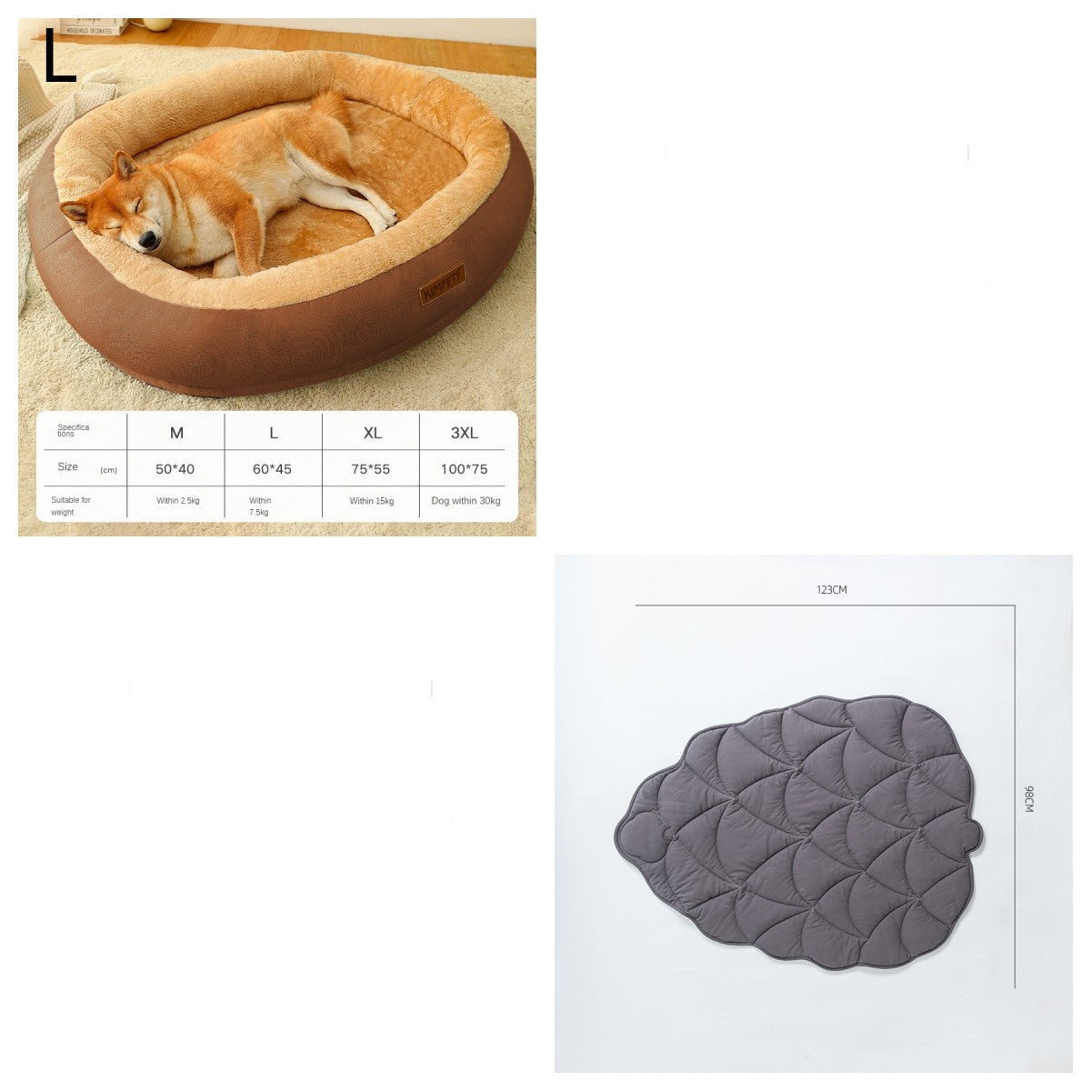 HKM-4953021 Removable Cotton Dog and Cat Bed, Washable and Warm, Multiple Sizes Available