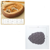 HKM-4953021 Removable Cotton Dog and Cat Bed, Washable and Warm, Multiple Sizes Available