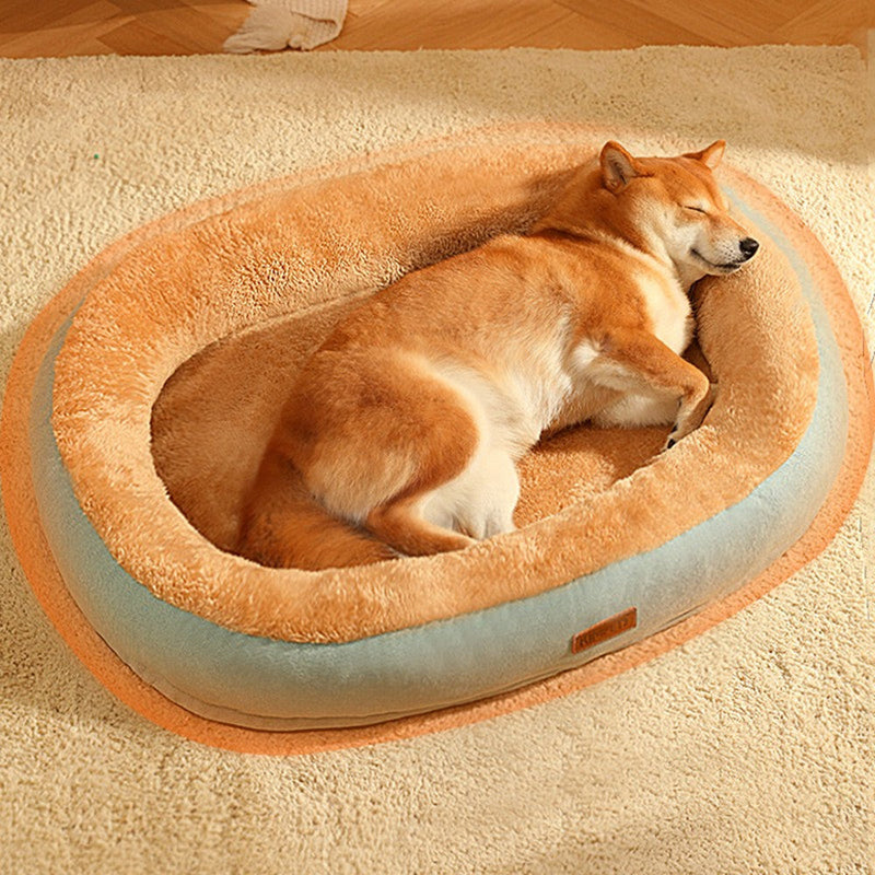 HKM-4953021 Removable Cotton Dog and Cat Bed, Washable and Warm, Multiple Sizes Available