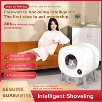 HKM-495379 Smart App-Controlled Automatic Self-Cleaning Cat Litter Box with Electronic Functionality