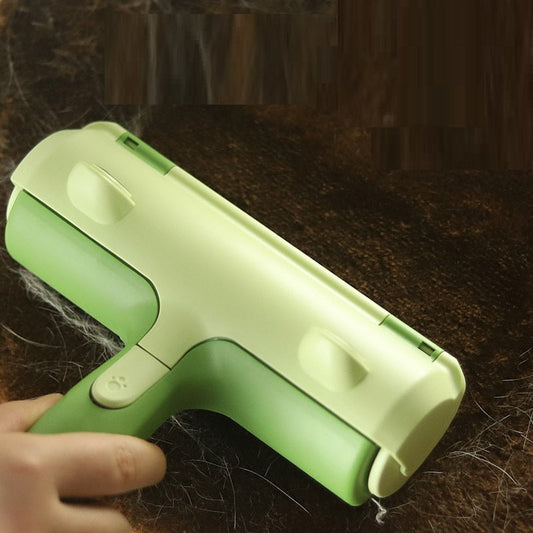 HKM-4954557 Pet Hair Cleaner with Bidirectional Bristles - Versatile ABS Tool for Sofas, Bedsheets, and Carpets