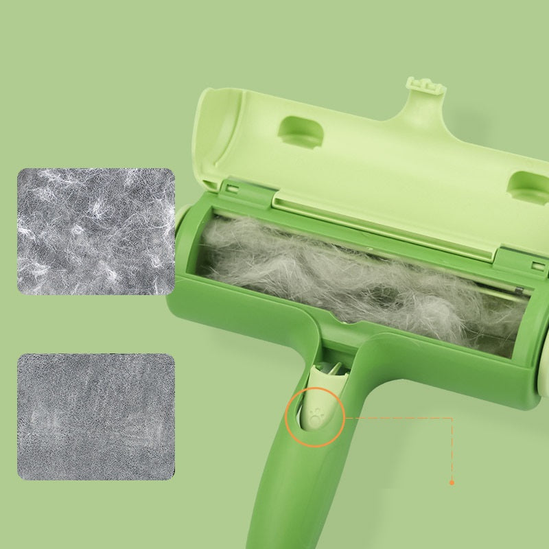 HKM-4954557 Pet Hair Cleaner with Bidirectional Bristles - Versatile ABS Tool for Sofas, Bedsheets, and Carpets
