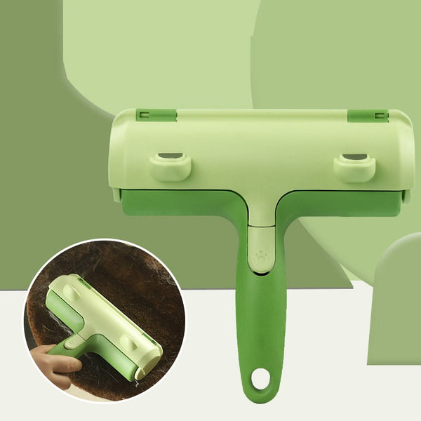 HKM-4954557 Pet Hair Cleaner with Bidirectional Bristles - Versatile ABS Tool for Sofas, Bedsheets, and Carpets