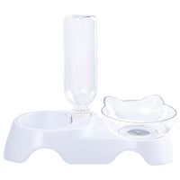 HKM-4954941 Ergonomic Inclined Cat Bowl for Comfortable Eating and Cervical Health