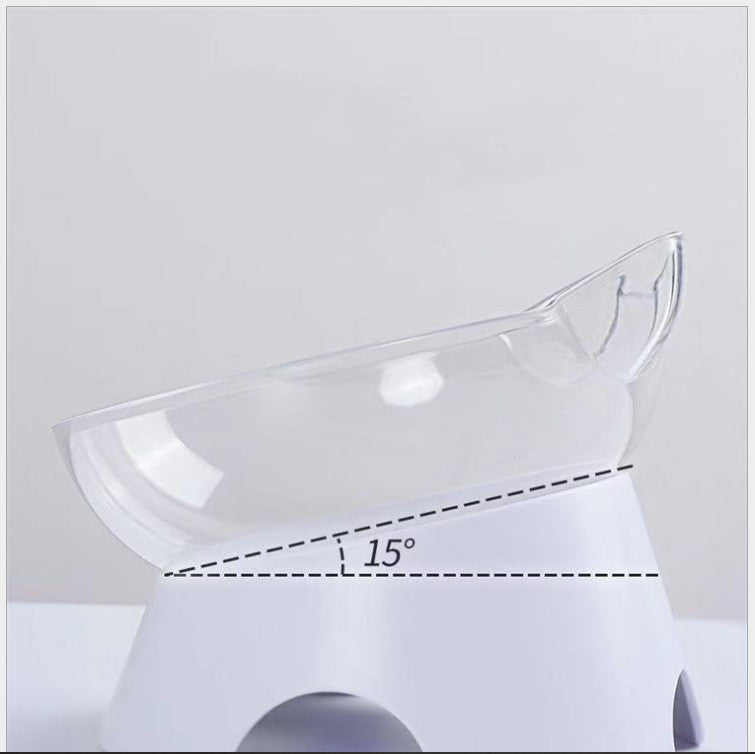 HKM-4954941 Ergonomic Inclined Cat Bowl for Comfortable Eating and Cervical Health