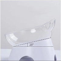 HKM-4954941 Ergonomic Inclined Cat Bowl for Comfortable Eating and Cervical Health