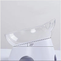 HKM-4954941 Ergonomic Inclined Cat Bowl for Comfortable Eating and Cervical Health