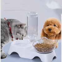 HKM-4954941 Ergonomic Inclined Cat Bowl for Comfortable Eating and Cervical Health