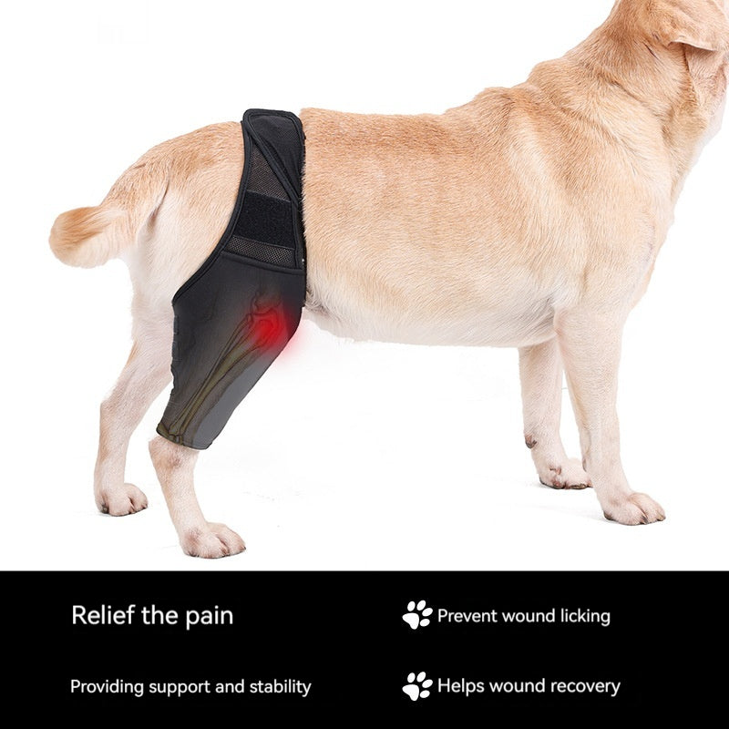HKM-4955581 Pet Joint Protector for Dogs - Postoperative Knee Pad with Auxiliary Strap - Available in Multiple Sizes