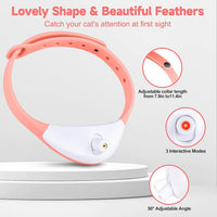 HKM-4956221 Automatic LED Interactive Cat Collar Toy - USB Rechargeable, Hands-Free Fun for Indoor Cats