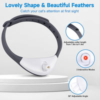 HKM-4956221 Automatic LED Interactive Cat Collar Toy - USB Rechargeable, Hands-Free Fun for Indoor Cats
