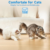 HKM-4956221 Automatic LED Interactive Cat Collar Toy - USB Rechargeable, Hands-Free Fun for Indoor Cats