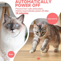 HKM-4956221 Automatic LED Interactive Cat Collar Toy - USB Rechargeable, Hands-Free Fun for Indoor Cats