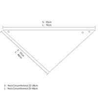 HKM-4956349 Double-Sided Pet Saliva Towel Triangle Scarf for Small and Medium to Large Dogs