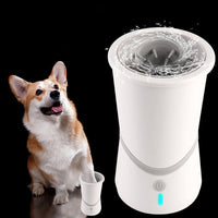 HKM-4956605 Electric Pet Foot Washer - ABS Material, Compact Design, Easy to Use, 11.5 cm Diameter, 17.5 cm Height