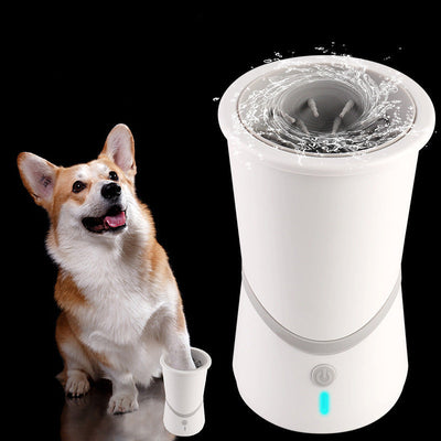HKM-4956605 Electric Pet Foot Washer - ABS Material, Compact Design, Easy to Use, 11.5 cm Diameter, 17.5 cm Height