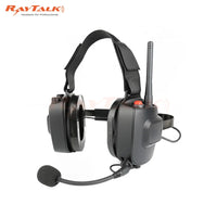 HKM-495763 Noise-Cancelling Industrial Headphones with Built-in Two-way Radio Function