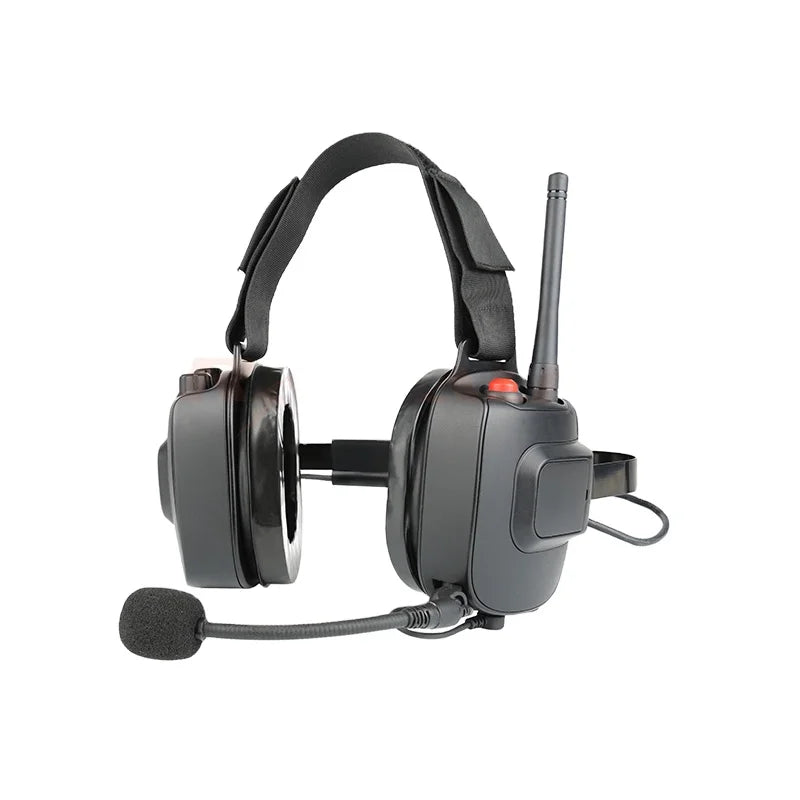 HKM-495763 Noise-Cancelling Industrial Headphones with Built-in Two-way Radio Function