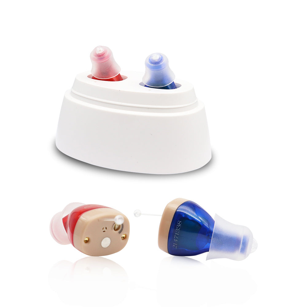 HKM-495827 Rechargeable CIC Hearing Aid with Automatic Power Control and Adjustable Sound Knob