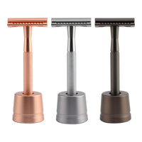HKM-495827 Stainless Steel Manual Shaver with Copper Handle and Safe Closed Cutter Head Design