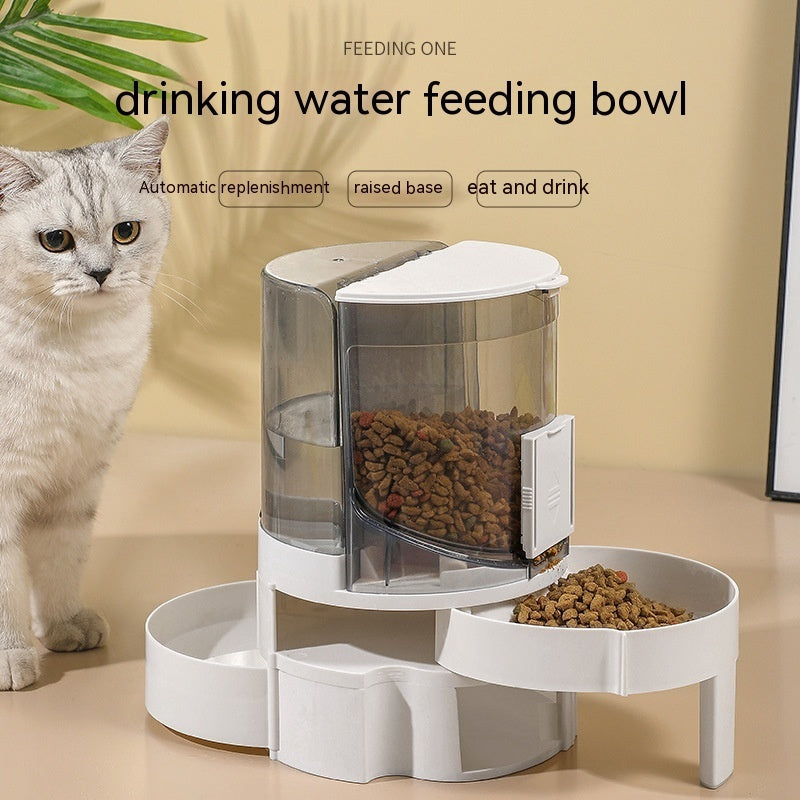 HKM-4958909 Automatic Water Change Feeder for Cats and Dogs - Dark Gray, Royal Blue, Watermelon Red, ABS Material