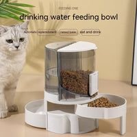 HKM-4958909 Automatic Water Change Feeder for Cats and Dogs - Dark Gray, Royal Blue, Watermelon Red, ABS Material