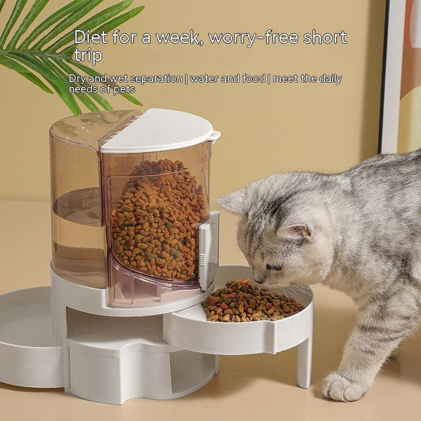 HKM-4958909 Automatic Water Change Feeder for Cats and Dogs - Dark Gray, Royal Blue, Watermelon Red, ABS Material