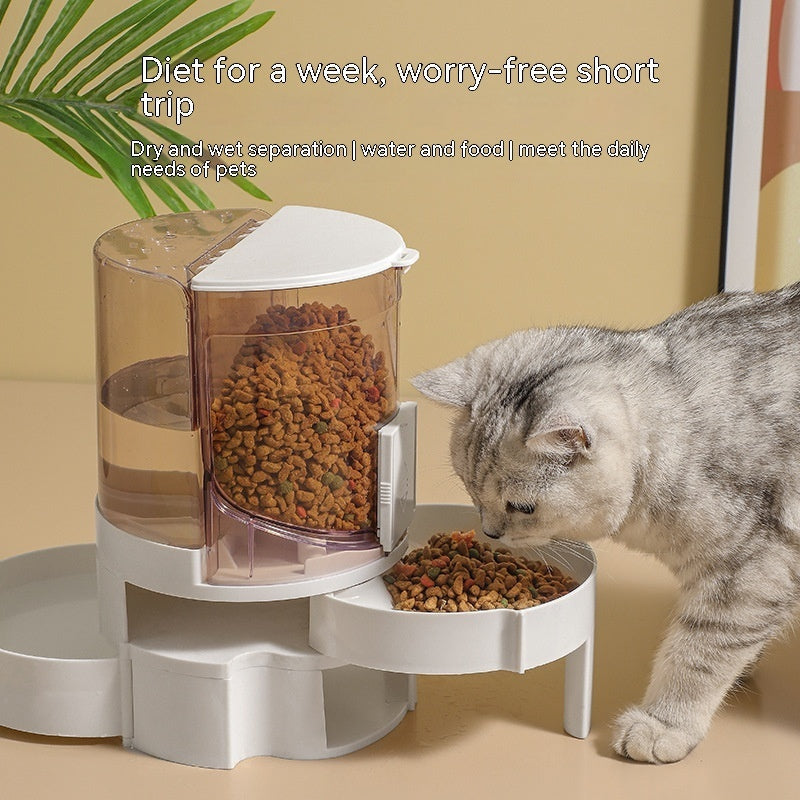 HKM-4958909 Automatic Water Change Feeder for Cats and Dogs - Dark Gray, Royal Blue, Watermelon Red, ABS Material