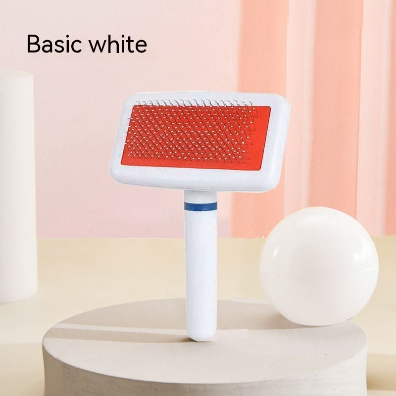 HKM-4960317 Self-Cleaning Pet Comb with Massage Beads for Dog and Cat Hair Removal
