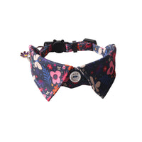 HKM-4960701 Fruit Blossom Series Cat Collar in Various Colors and Patterns, Peach Skin Fabric, 1x28cm