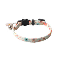 HKM-4960701 Fruit Blossom Series Cat Collar in Various Colors and Patterns, Peach Skin Fabric, 1x28cm