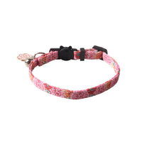HKM-4960701 Fruit Blossom Series Cat Collar in Various Colors and Patterns, Peach Skin Fabric, 1x28cm