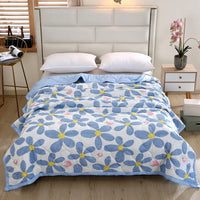 HKM-496083 Washed Cotton Summer Quilt – Lightweight Air Conditioning Blanket in Multiple Sizes