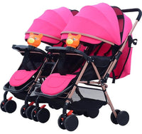 HKM-4961619 twin stroller set showcase with two matching strollers