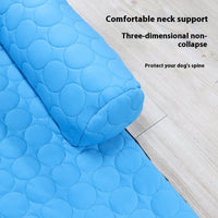 HKM-4963133 Comfortable Blue Ice Silk Dog Bed for All Seasons - Sizes S, XL, 2XL