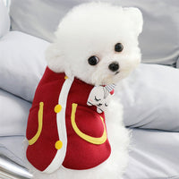 HKM-4965053 Cute Rabbit Cardigan Sweater for Dogs - Cotton Casual Pet Apparel, Sizes S-XXL
