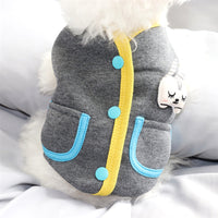 HKM-4965053 Cute Rabbit Cardigan Sweater for Dogs - Cotton Casual Pet Apparel, Sizes S-XXL