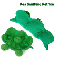 HKM-4965309 Plush Pea Dog Sniffing Toy with Vocalization for Boredom Relief and Teething Fun