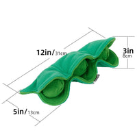 HKM-4965309 Plush Pea Dog Sniffing Toy with Vocalization for Boredom Relief and Teething Fun