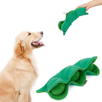 HKM-4965309 Plush Pea Dog Sniffing Toy with Vocalization for Boredom Relief and Teething Fun