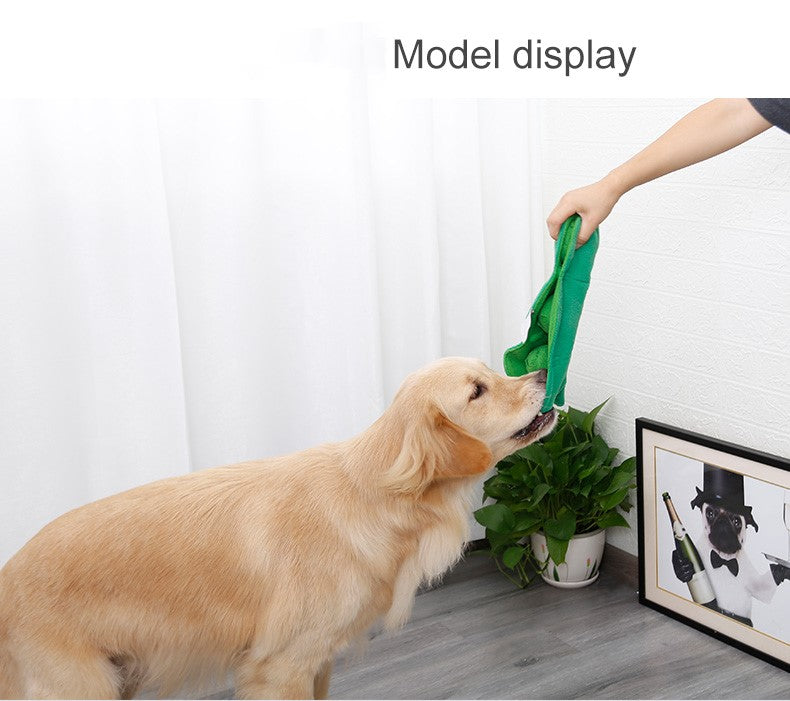 HKM-4965309 Plush Pea Dog Sniffing Toy with Vocalization for Boredom Relief and Teething Fun