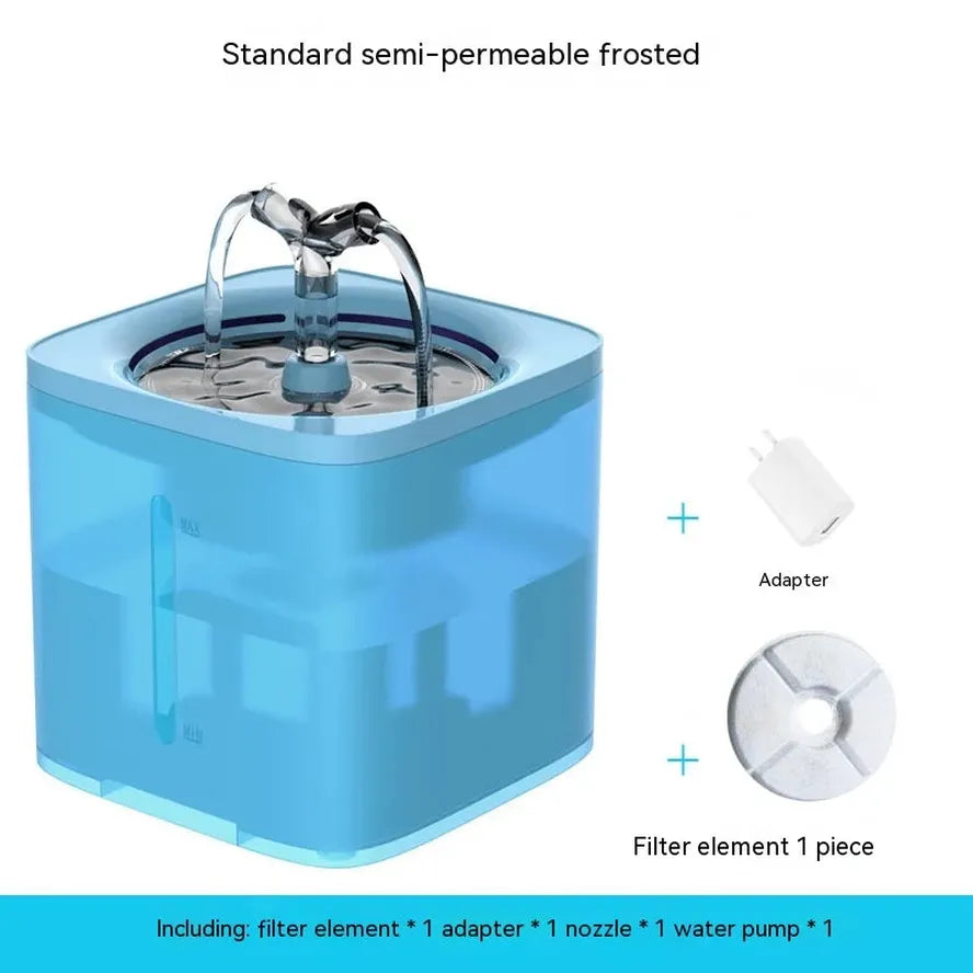 HKM-496531 Automated 2L Cat and Dog Water Dispenser with Quiet Operation and Sensor Function