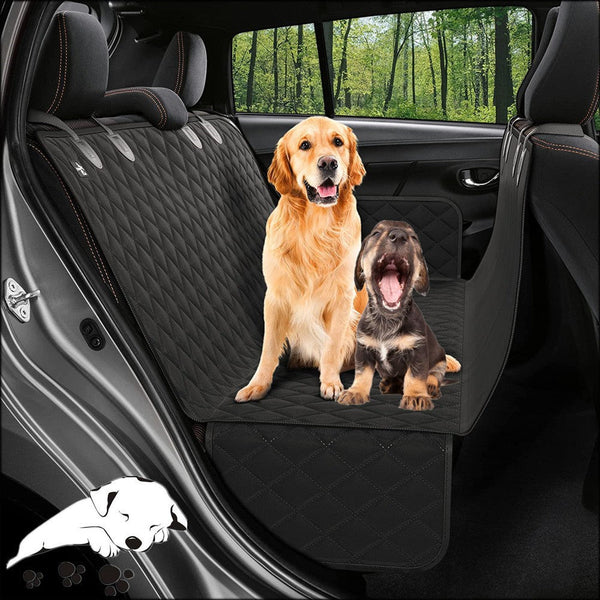 HKM-4966333 Waterproof Dog Kennel Cushion for Rear Car Seat - 54x58 inches, Cloth Material, Available in Black, Orange, Blue