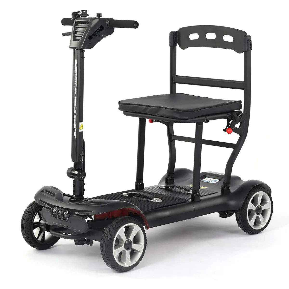 HKM-496787 Lightweight Folding 4-Wheel Mobility Scooter for Outdoor Travel, 20KM Range, 8KM/H Max Speed