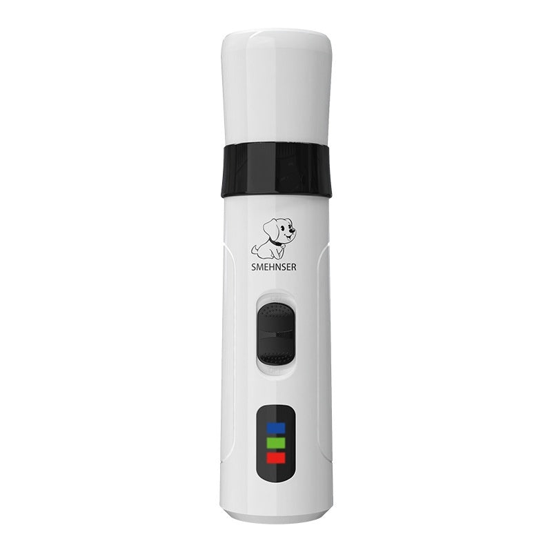 HKM-4968253 Electric Dog Nail Clipper with LED Light - Pet Manicure Scissors Set