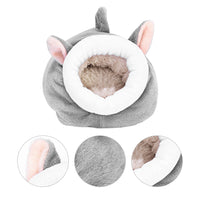 HKM-4968509 Cozy Arctic Velvet Nest Pad for Small Pets Like Hamsters, Chinchillas, and Rabbits